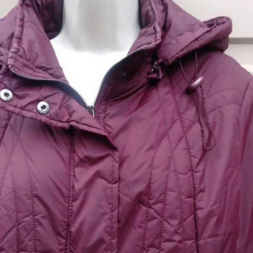 Maroon Coat L Croft & Barrow Jacket - Picture 3 of 6